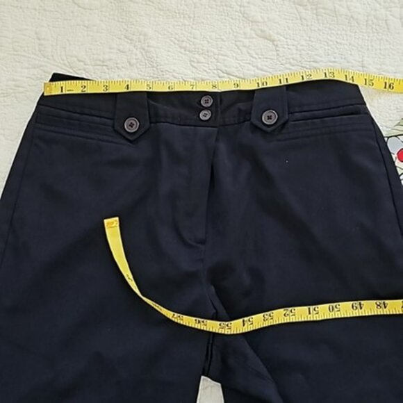 Larry Levine Women's Trousers Size 8 Navy Blue Wool Dress Pants Lined Office - Picture 10 of 16